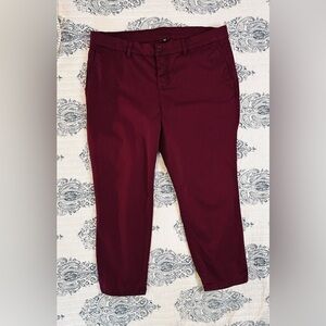 Kut from the Kloth women’s wine Red Chinos size 18